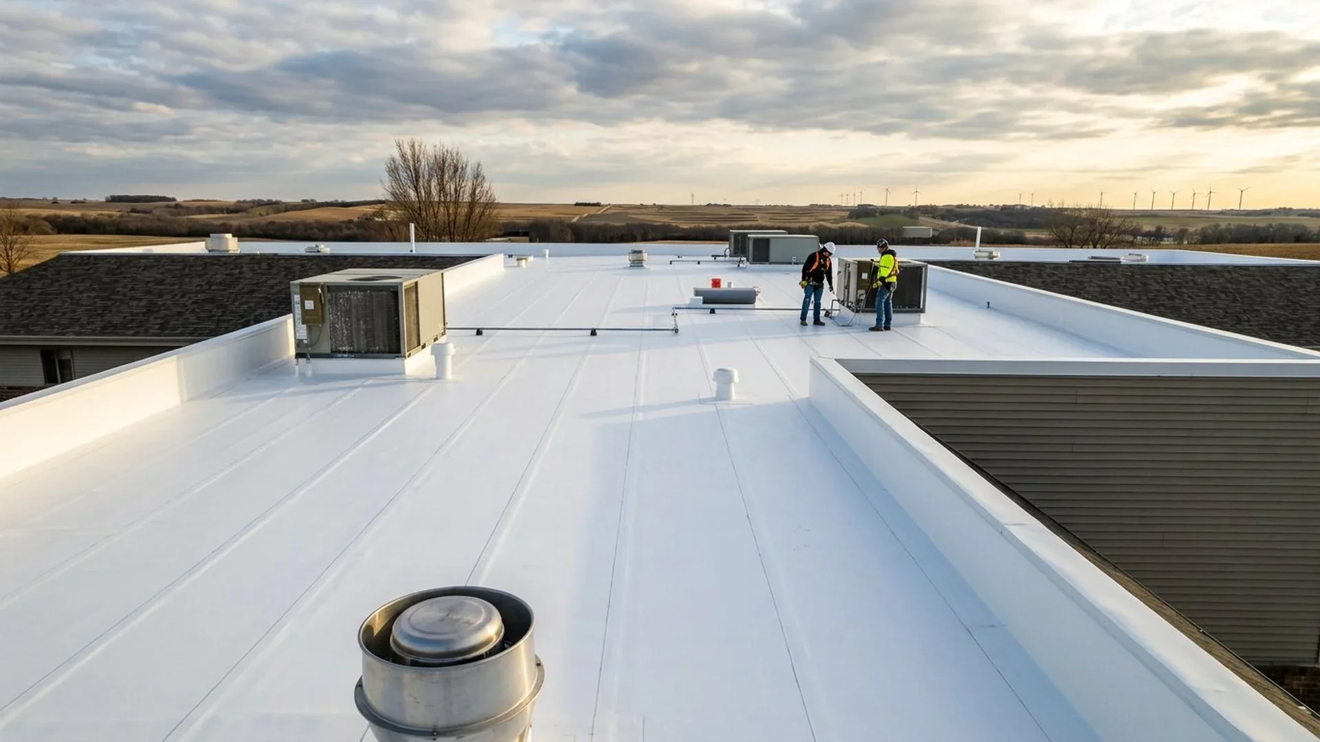 Commercial shingle installation Iowa