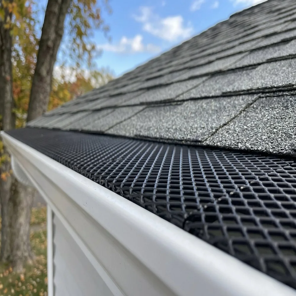 new gutter guard leaf guard install Urbandale