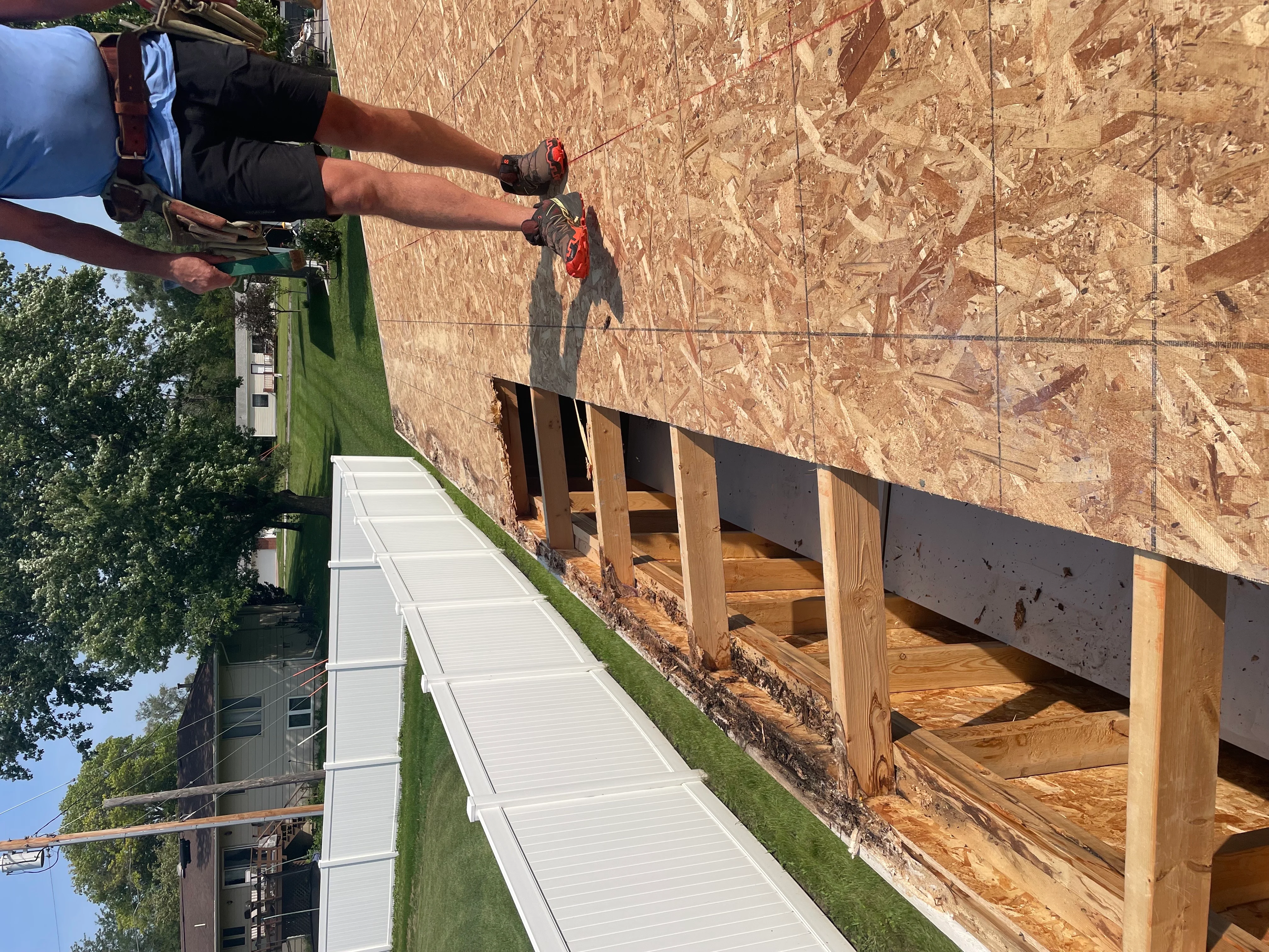 rotten roof decking repair
