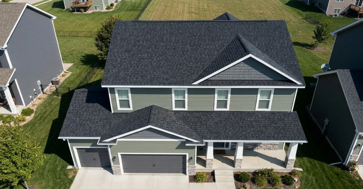 architectural shingle roof installation in Johnston Iowa