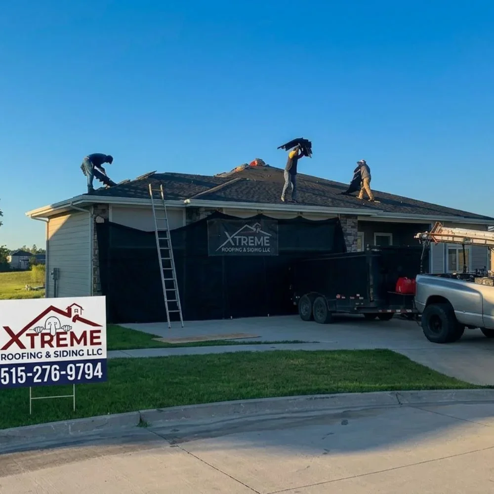 hail damage roof replacement Grimes Iowa